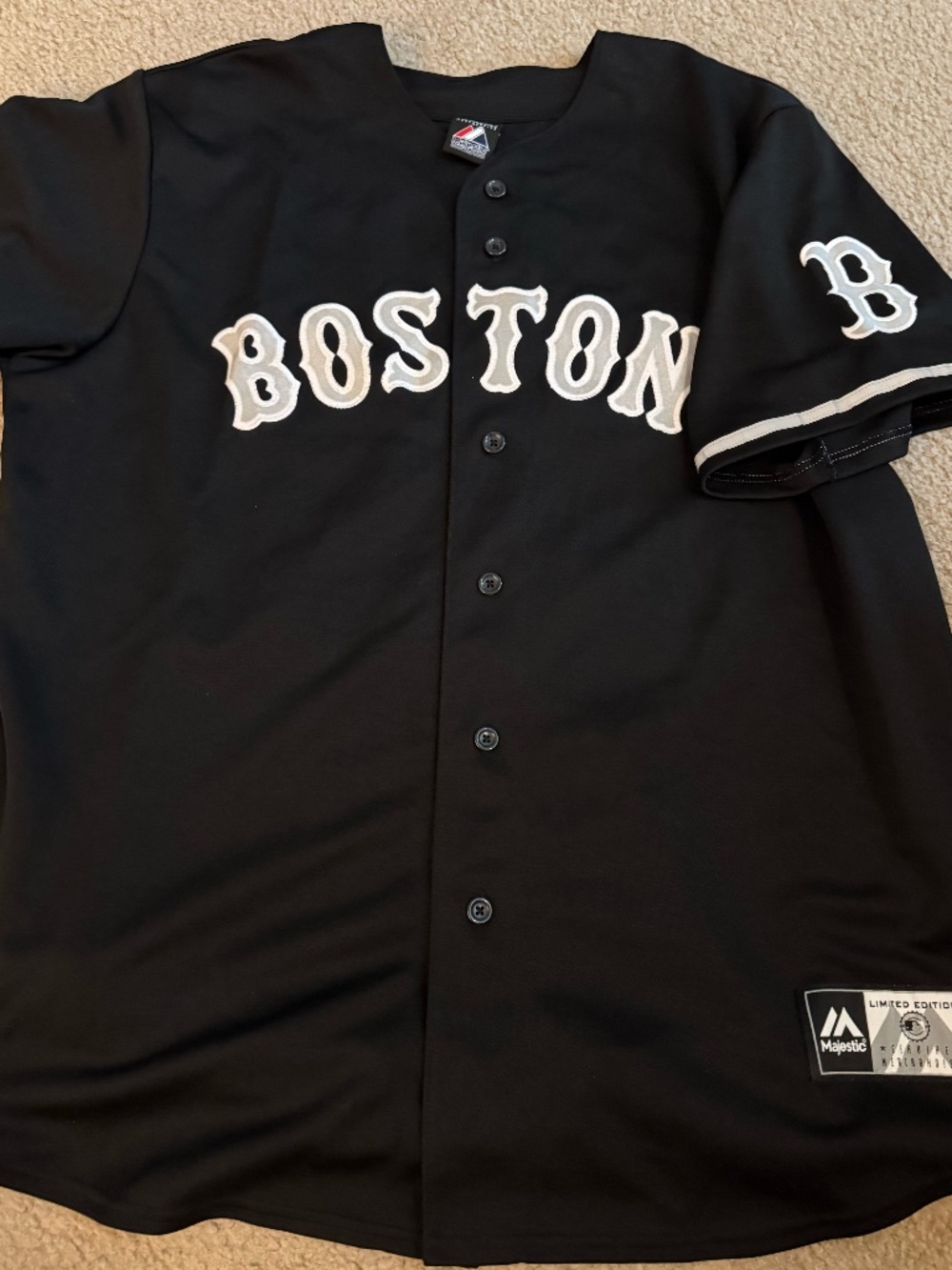 Majestic Boston Red Sox Dustin Pedroia fashion jersey. XL